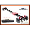DIGIEYE 80CM Silent Slider Dolly for shooting movie 2in1 Dolly Slider - RED